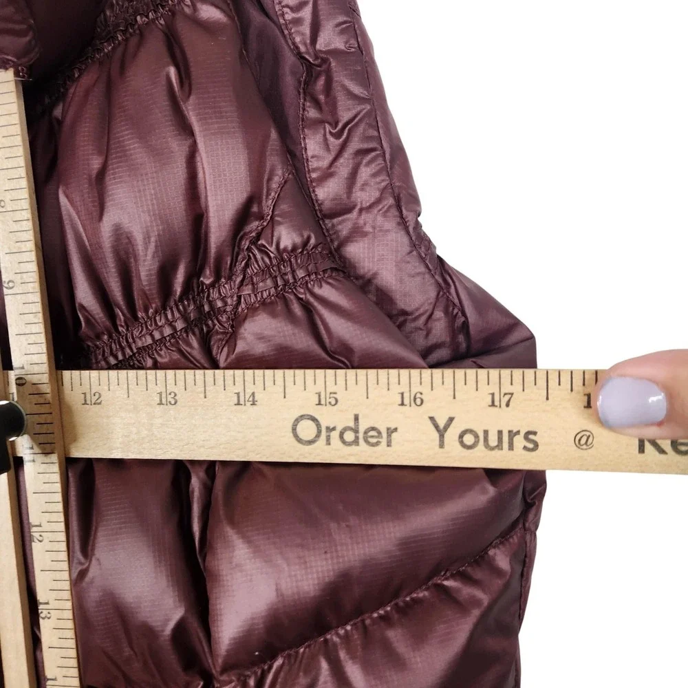 PrAna Milly Vest Womens Small Quilted Down Puffer High Collar Zip‎ Pockets